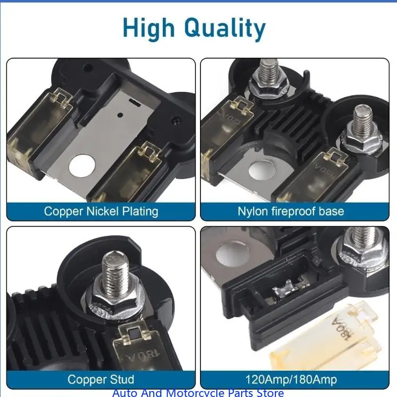 

P9FD High Amp Heavy Duty Automotive Fuses 68164797AA Heat Resistant Designs Metal & Plastic Car Battery Fuses for Car 1500