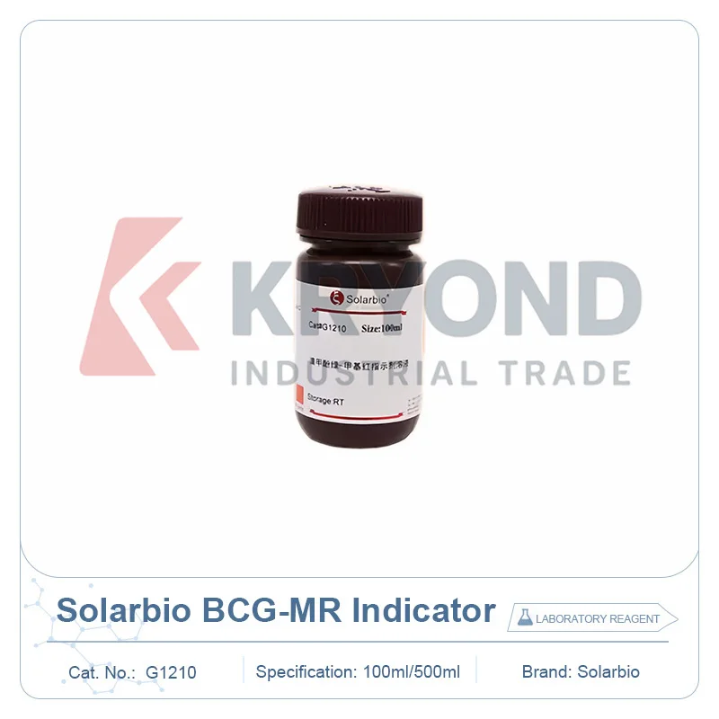 Solarbio G1210 Bromocresol Green Methyl Red Indicator Lab Chemical Reagent for Titration Research Testing Sample Use 100ml 500ml