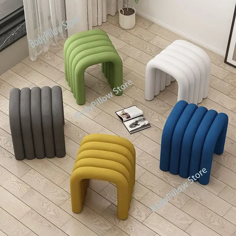 Ottoman Furniture Dressers Stool Dressing  Living Room s Bench Shoe  Footrest Pouf Salon Shooting Props 