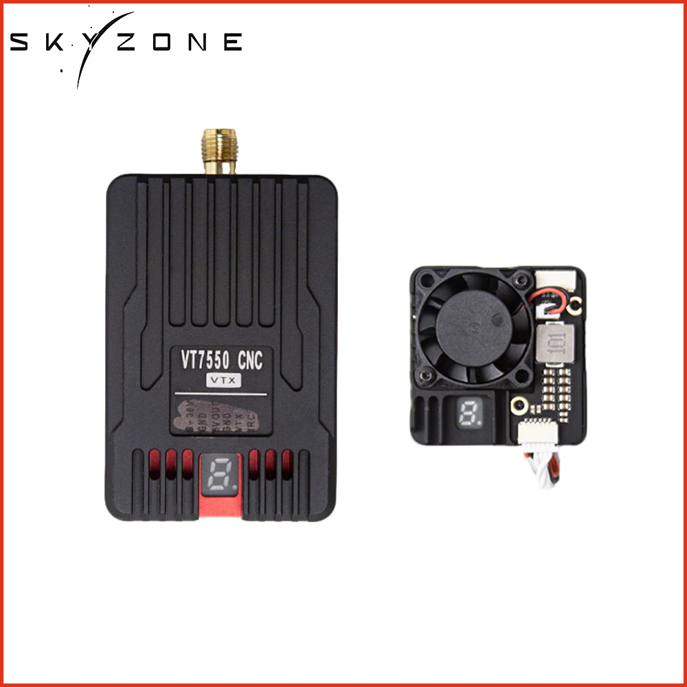 

SKYZONE VT6550 CNC 6.5G 4W VTX/VT7550 CNC 7.5G 5W VTX and Mushroom V2 Antenna For FPV Goggles