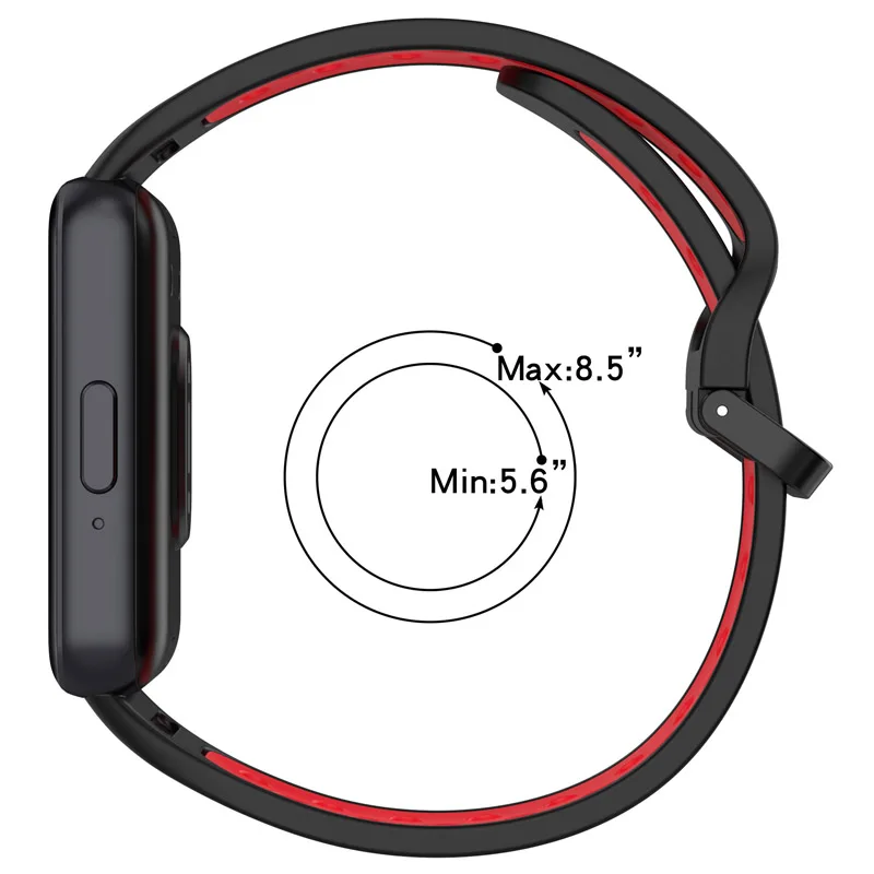 Bracelet en silicone souple pour Samsung Galaxy Fit3 (SM-R390) Réglable Remplacement dehors Watchband SmartWatch Bracelet Correa