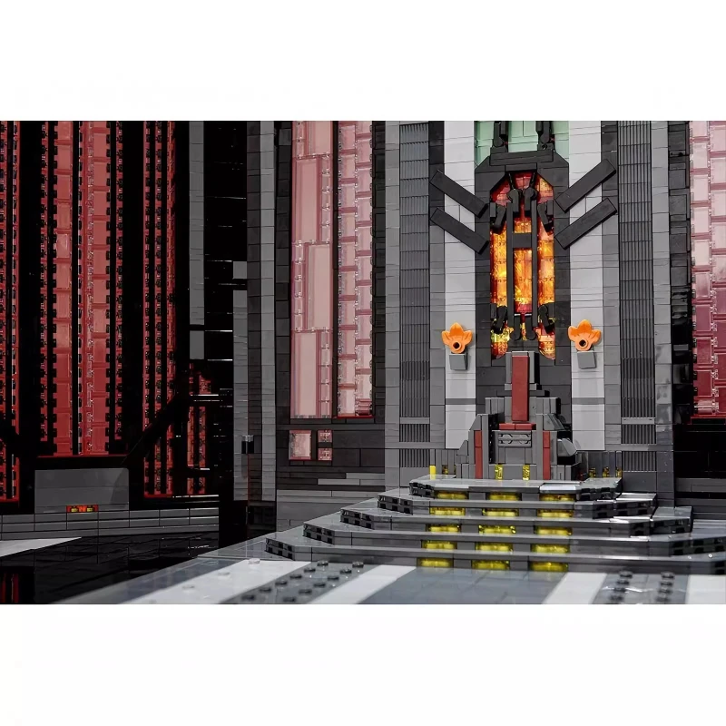 MOC Space War Series City Architecture Model Creative Manda The Hall Throne Building Blocks Sets Kids Toys Adult Collection Gift