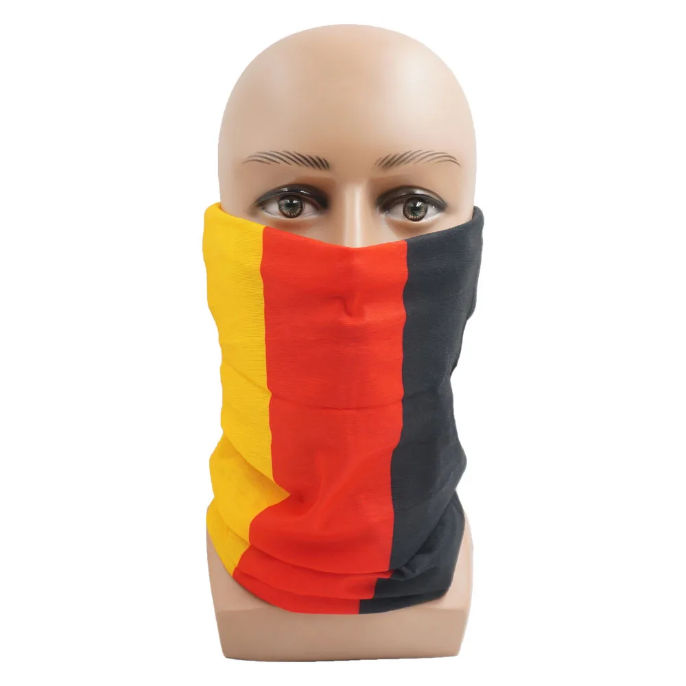 Mascarilla de hielo multifuncional con bandera de Argentina, Brasil, Francia, Alemania, Países Bajos, Italia, España, protector solar JQ101