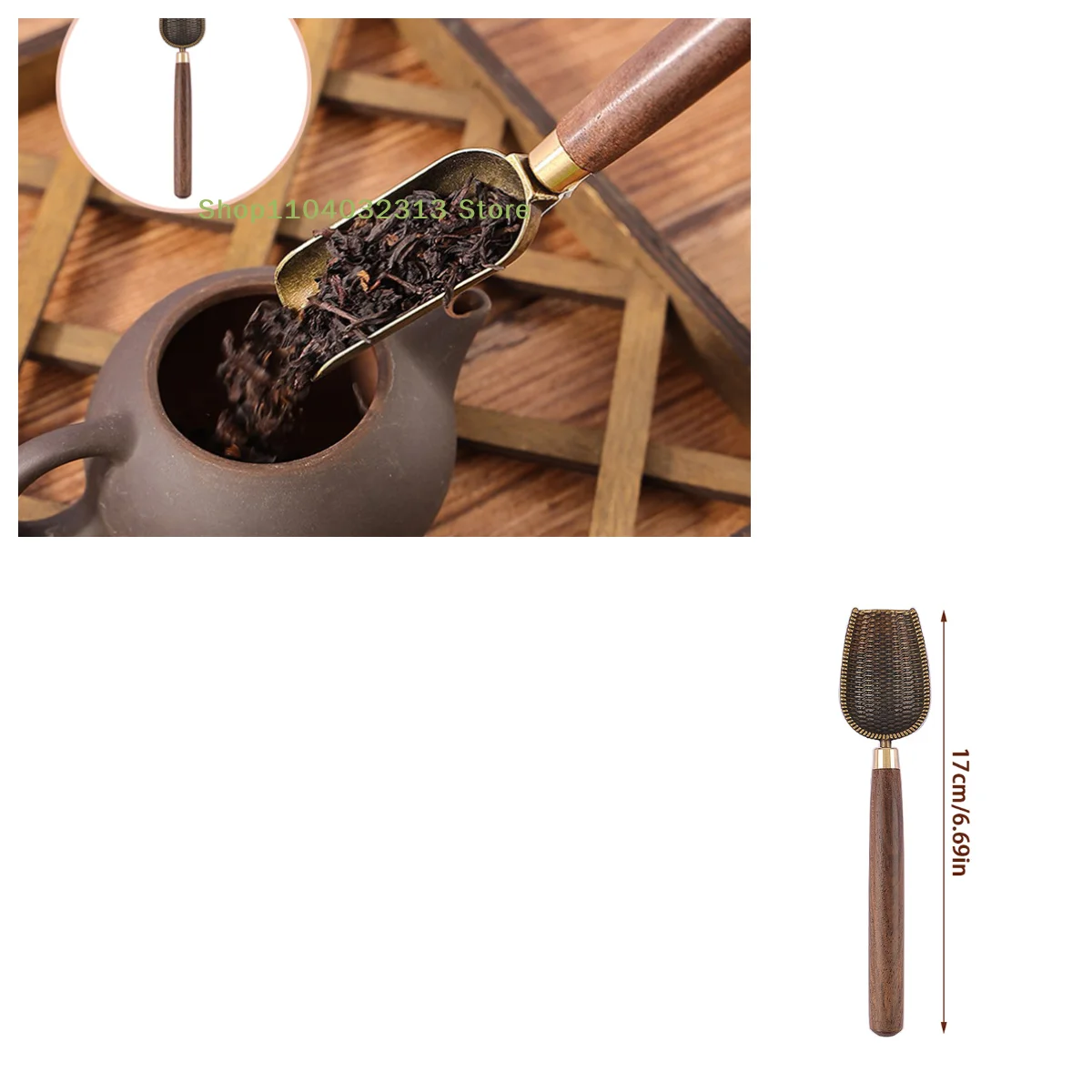 petite1Pcs Tea Spoon Wood Retro Creative Tea Shovel Ebony Teaspoon Solid Tea KongFu Tea Ceremony Accessories Giftaccessories
