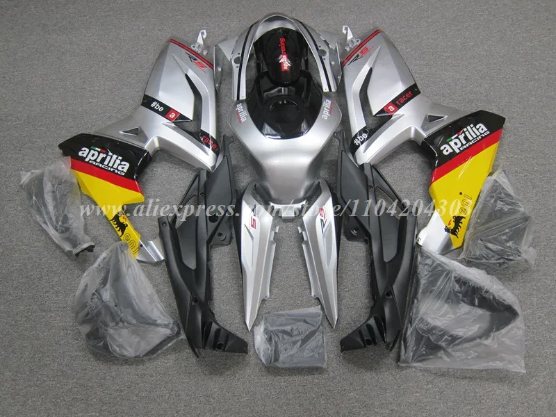 4Gifts New ABS Motorcycle Fairings Kit Fit For Aprilia RS125 06 07 08 09 10 11 RS 125 2006 2007 2008 2009 2010 2011 Silver