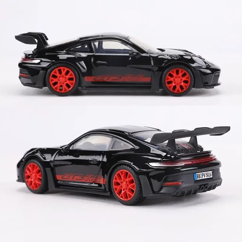 Porsche 911 GT3 RS Super Model samochodu Dzieci Chłopiec Mężczyzna Zabawka Pojazd z wyświetlaczem Diecast 1:43 Prezent urodzinowy Miniatura Voiture