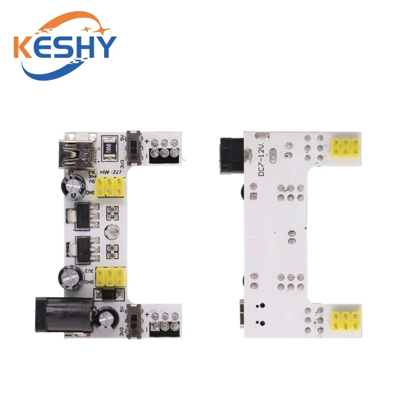 1PCS Breadboard Power Supply Module /mb102 white Breadboard Dedicated Power Module 2-way 3.3V 5V MB-102 Solderless Bread Board