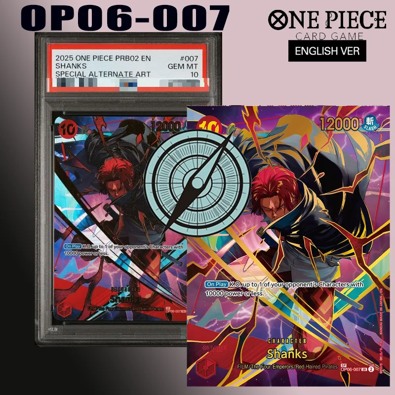 

Diy 2025 One Piece Prb02-Premium Booster -One Piece Card The Best- Vol.2 #007 Shanks Special Alternate Art