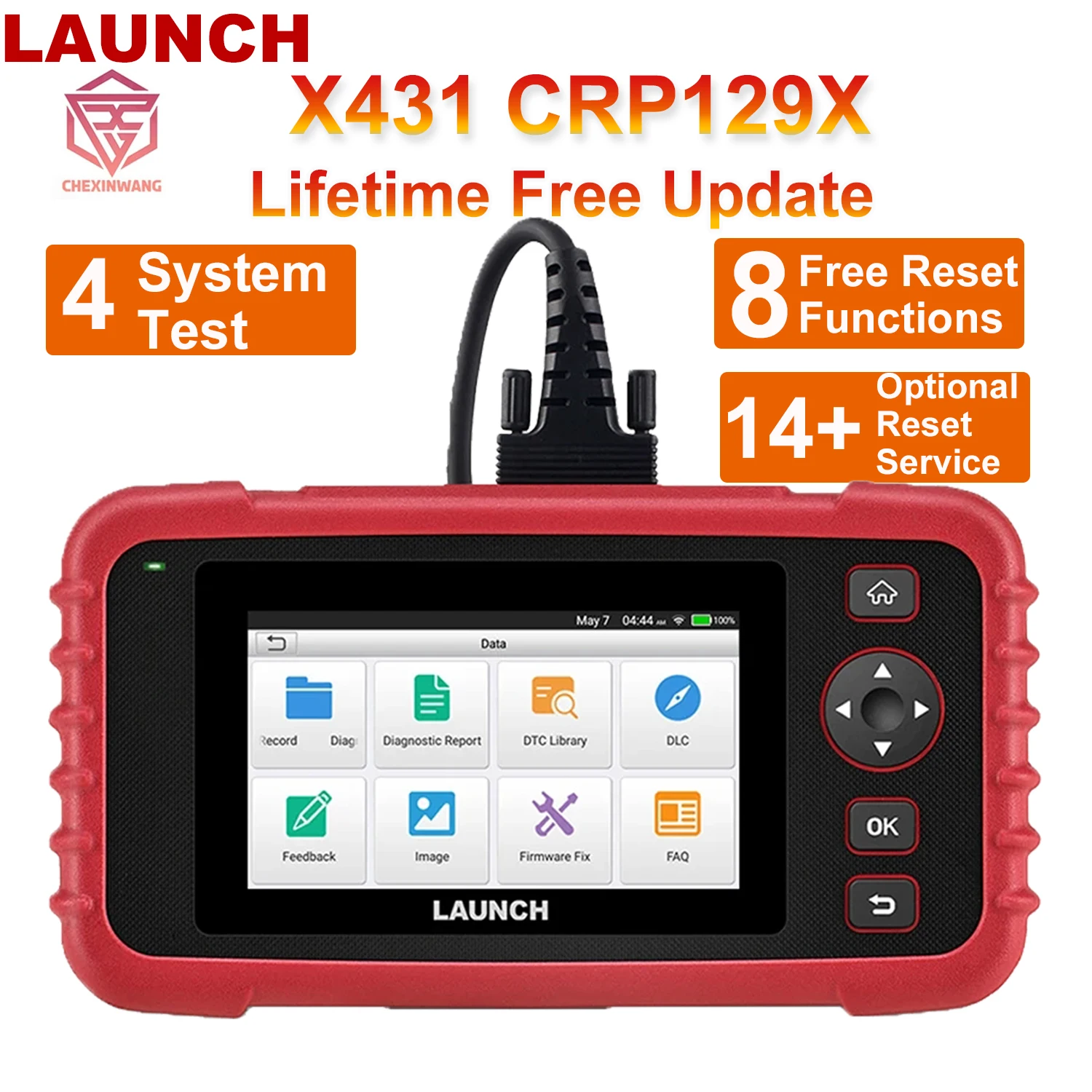 Launch X431 CRP129X OBD2 Scanner  Code Reader Auto Diagnostic Tools TMPS Automotive Scanner Code Reader Creader129X OBDII