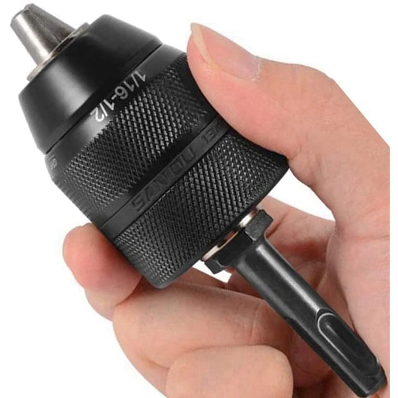 a23t-3pcs-2-13mm-keyless-drill-chuck-sds-plus-shank-adapter-1-2-20unf-impact-drill-chuck-converter-for-lathe-chuck-adapter