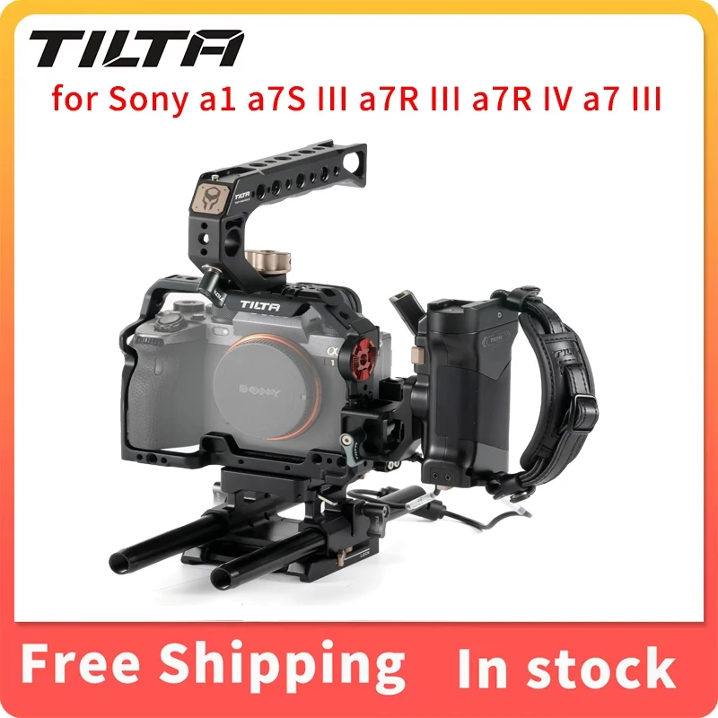 Полный комплект клетки для камеры TILTA TA-T23-A для Sony a1 a7S III a7R III a7R IV a7 III Защитная броня/быстросъемная верхняя ручка