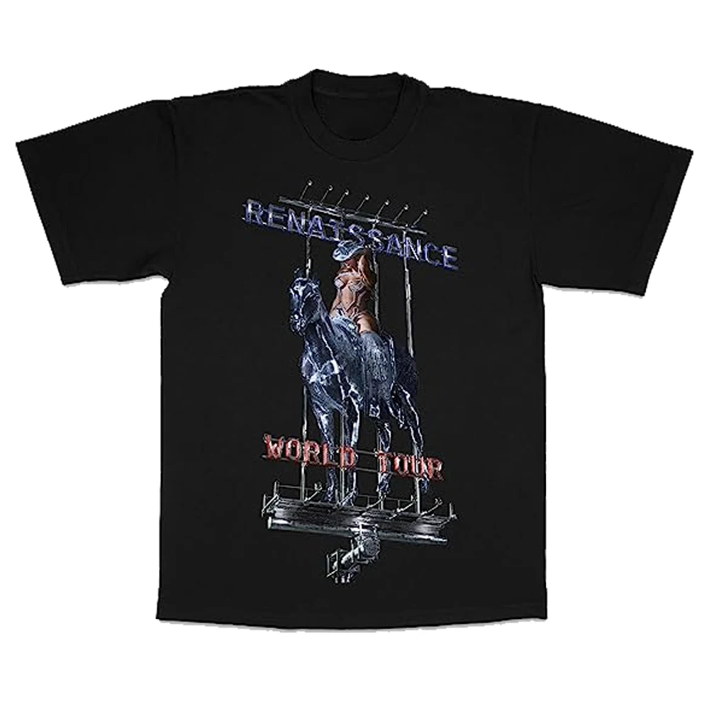 

Beyonce Merch 2023 Renaissance World Tour T-shirt Crewneck Short Sleeve Tee Men Women's Tshirt Fashion Clothes