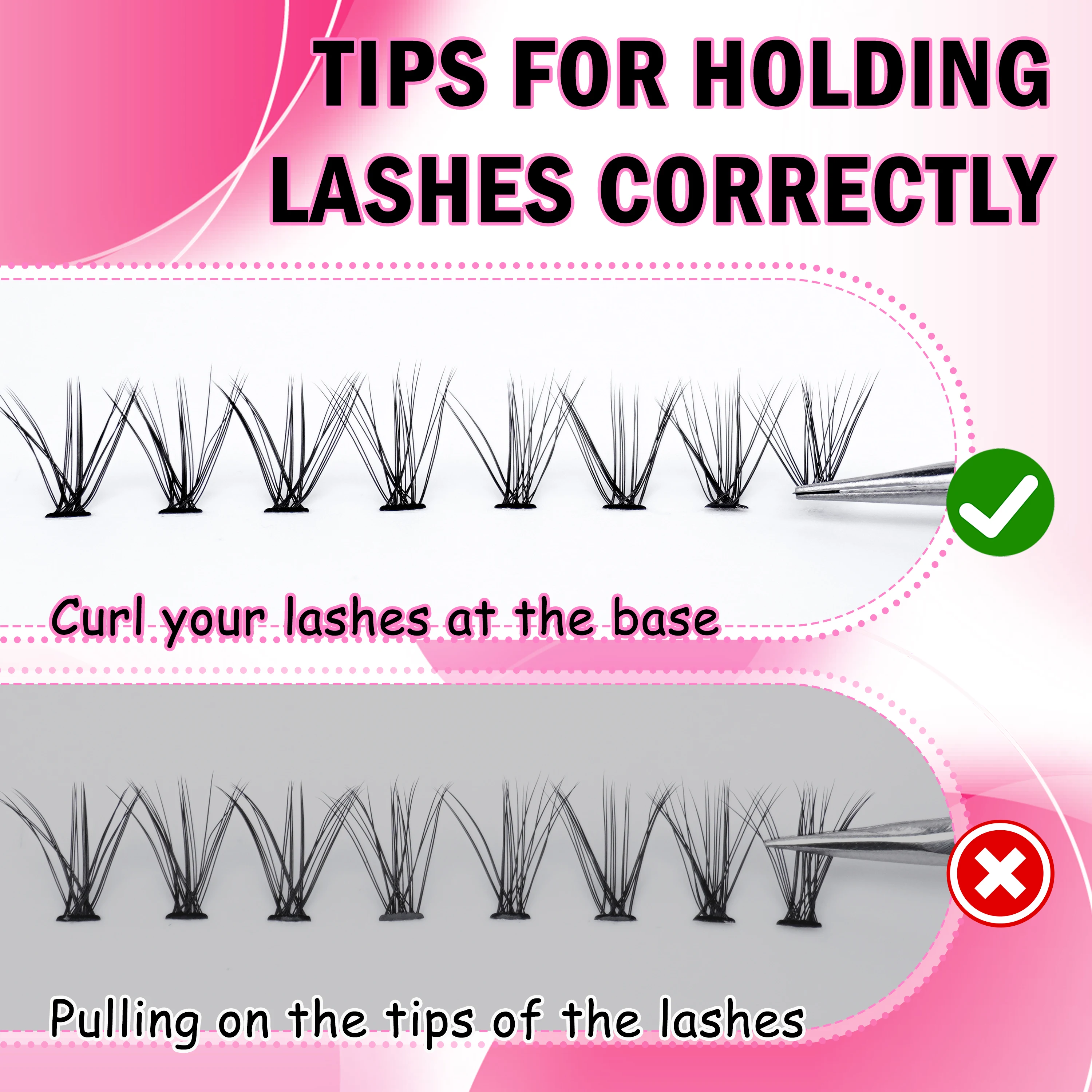 Lash Clusters Soft Natural Eyelash 20D30D40D50D Extension Set 8-16mm Contact Lens Friendly Easy to Apply Reusable Strip Lashes