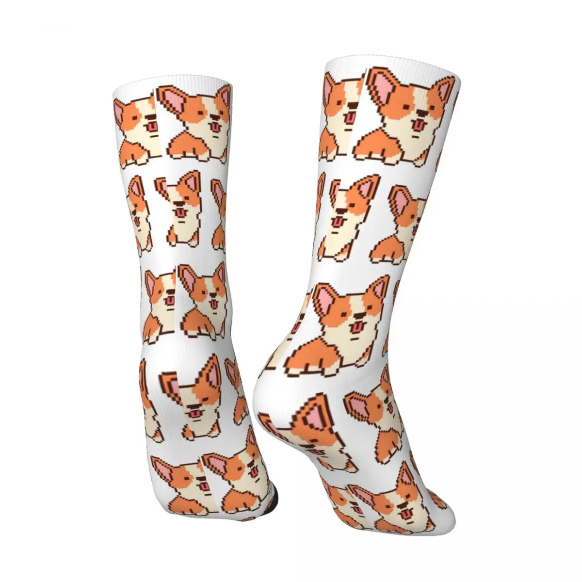 Corgi – chaussettes autocollantes pour adultes, chaussettes unisexes, chaussettes pour hommes et femmes