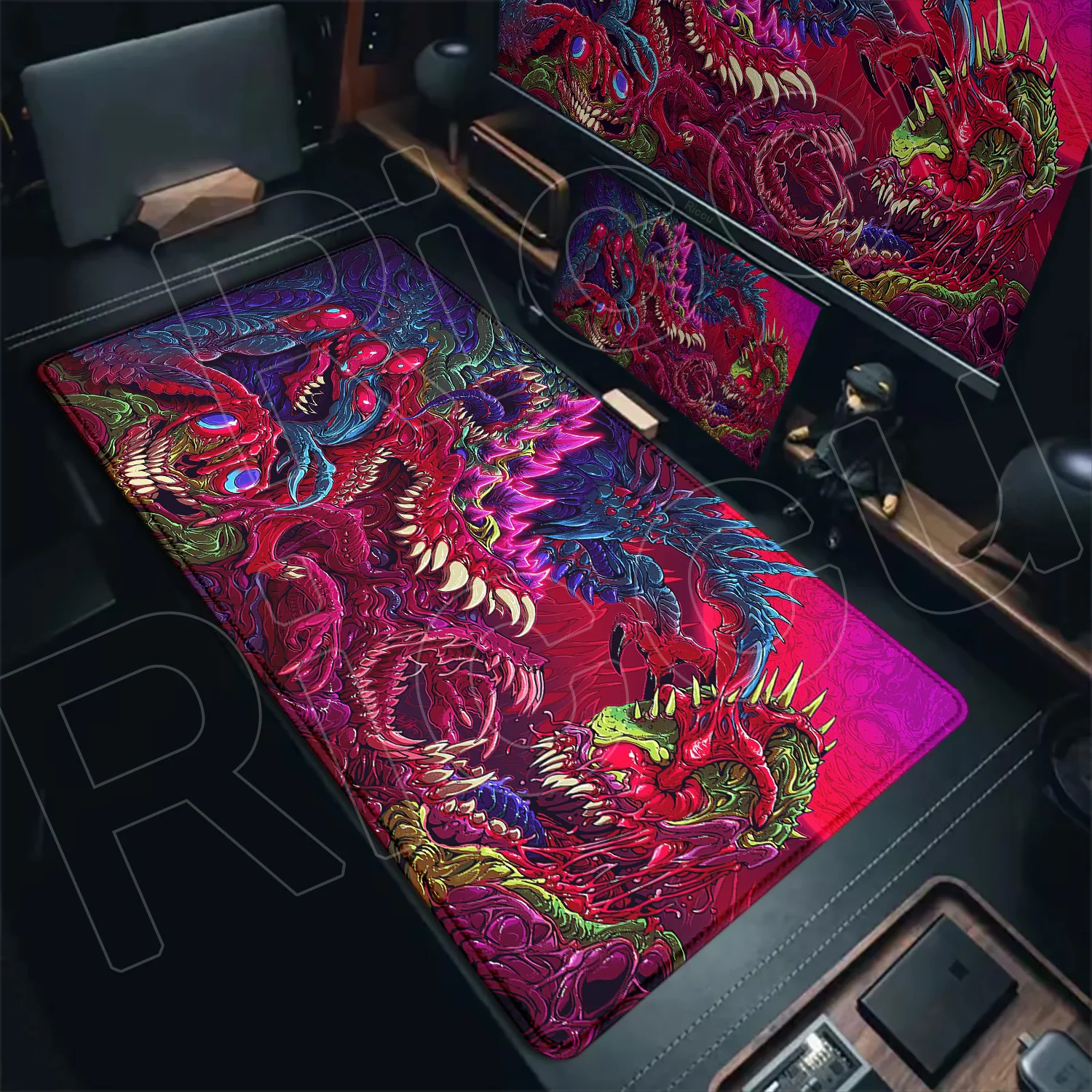 XXL Hyper Beast Mouse Pad Large Gaming Accessories Mousepad Gamer   Design Monster 900x400 Mouse Carpet Computer Office Desk Mat