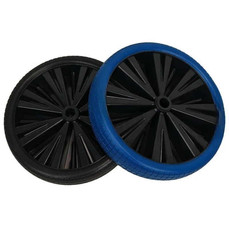 

Solid plastic spokes anti-rust non-inflatable cart yacht kayak tire foam wheel