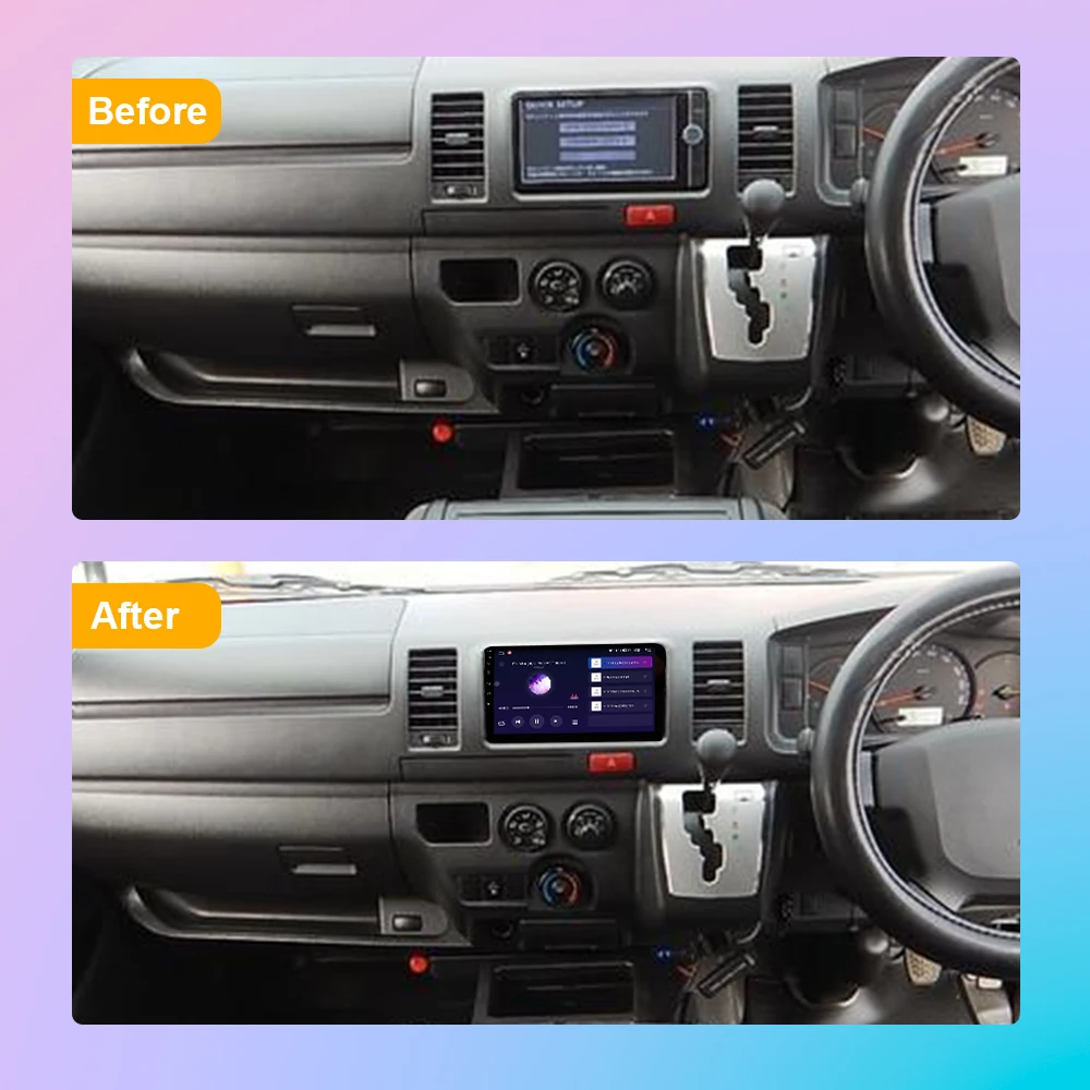 Car Radio Player For Toyota Hiace 2010-2018 Automotive Multimedia Auto GPS 4/8 Core Stereo Video Navigation DSP Carplay Audio