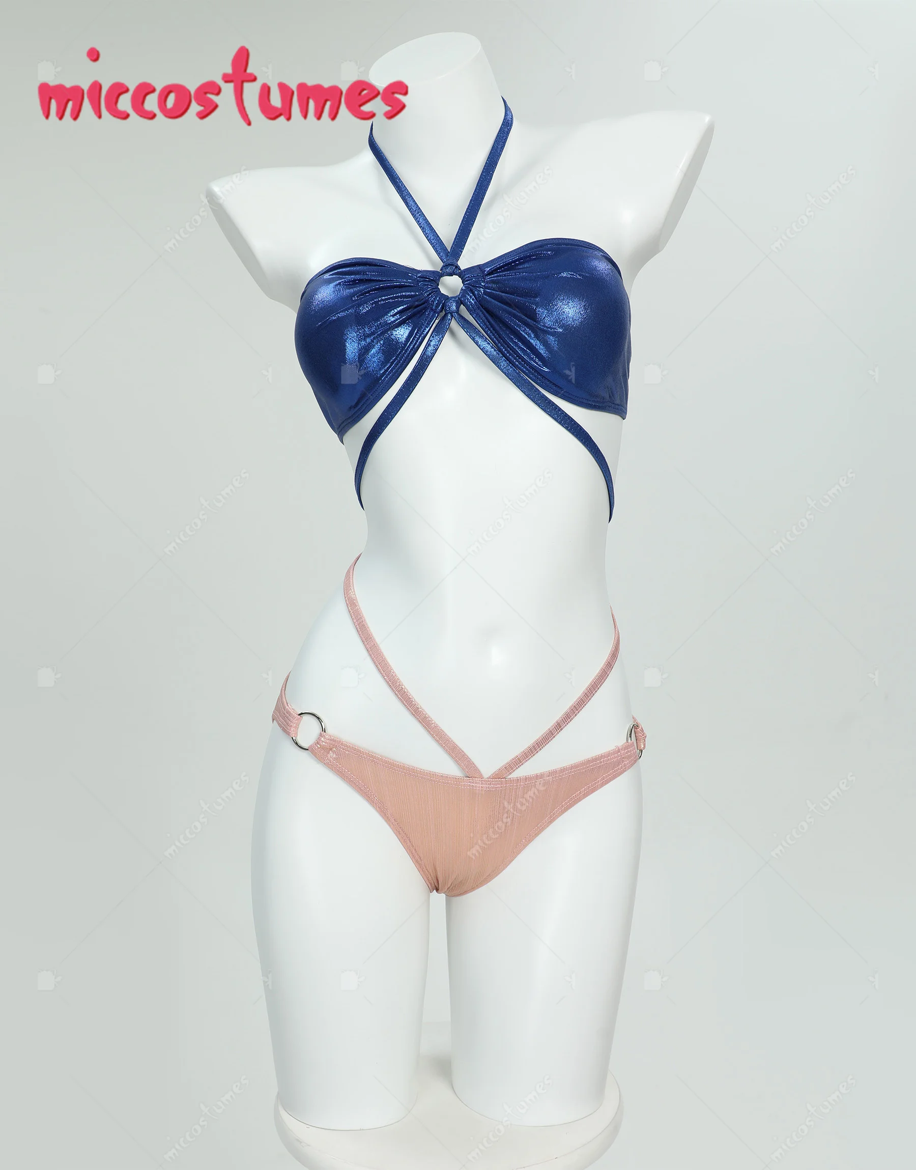 HAIKYUU Anime Derivative Swimsuit Sexy Mesh Top and Bottoms Two-Piece Bathing Suit with Cover-Up Top and Chiffon Wrap Skirt