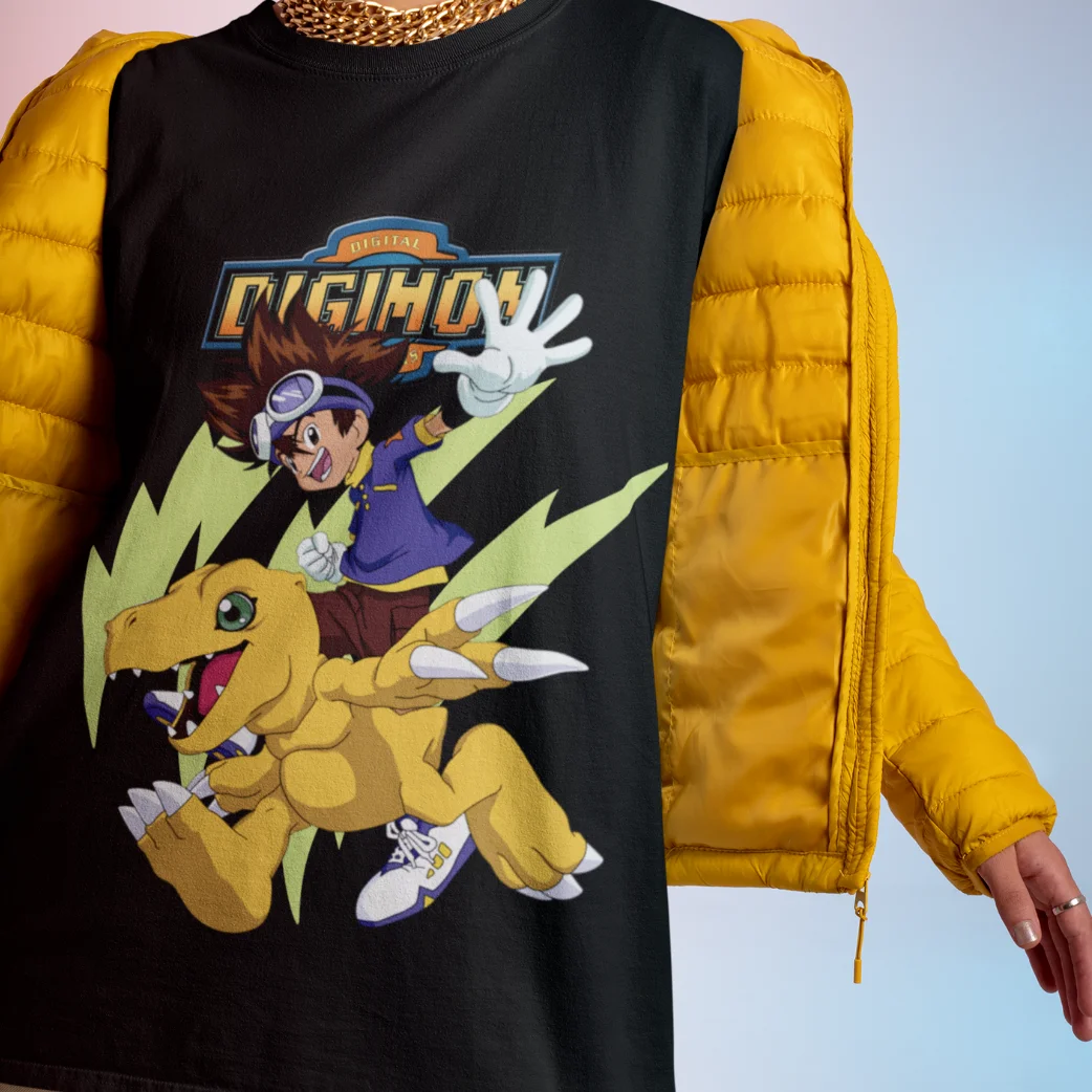 Agumon Shirt Digimon Anime Tee Kamiya T-Shirt MetalGreymon WarGreymon Tshirt ALL