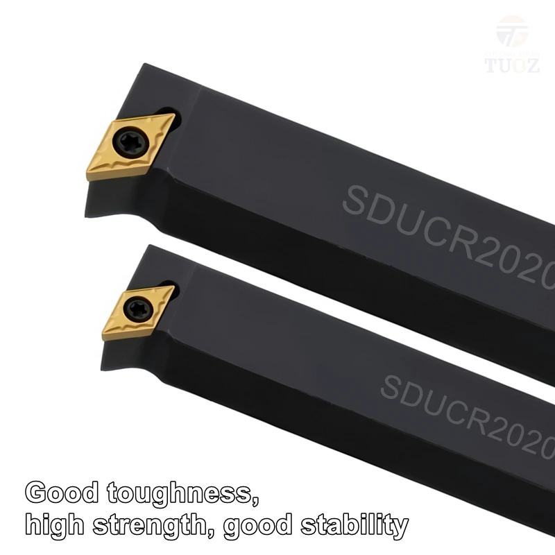 TUOZ SDUCR SDUCL 93 درجة أداة تحول خارجية 1212 1616 2020 2525 حامل باستخدام الحاسب الآلي مخرطة القاطع عرقوب DCMT0702 DCMT11T3 إدراج #2
