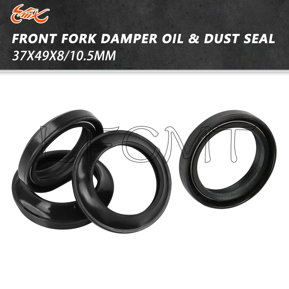 37x49x8/10.5 Front Fork Damper Oil Seal 37 49 Dust Seal Fit for Suzuki GS750S Katana GS1000 GS1100 GS1150 GS850G/GL GS500 E ES