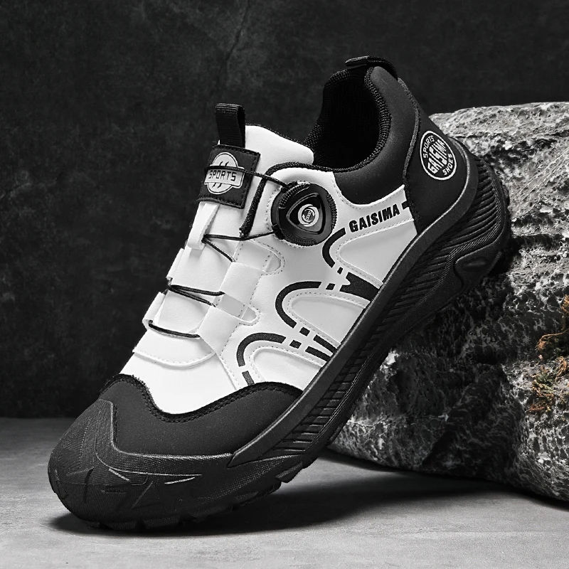 Fashion Knob Walking Shoes Men Outdoor Anti-Slip Hiking Shoes For Men Platform Breathable Trekking Sneakers Men Working Shoes