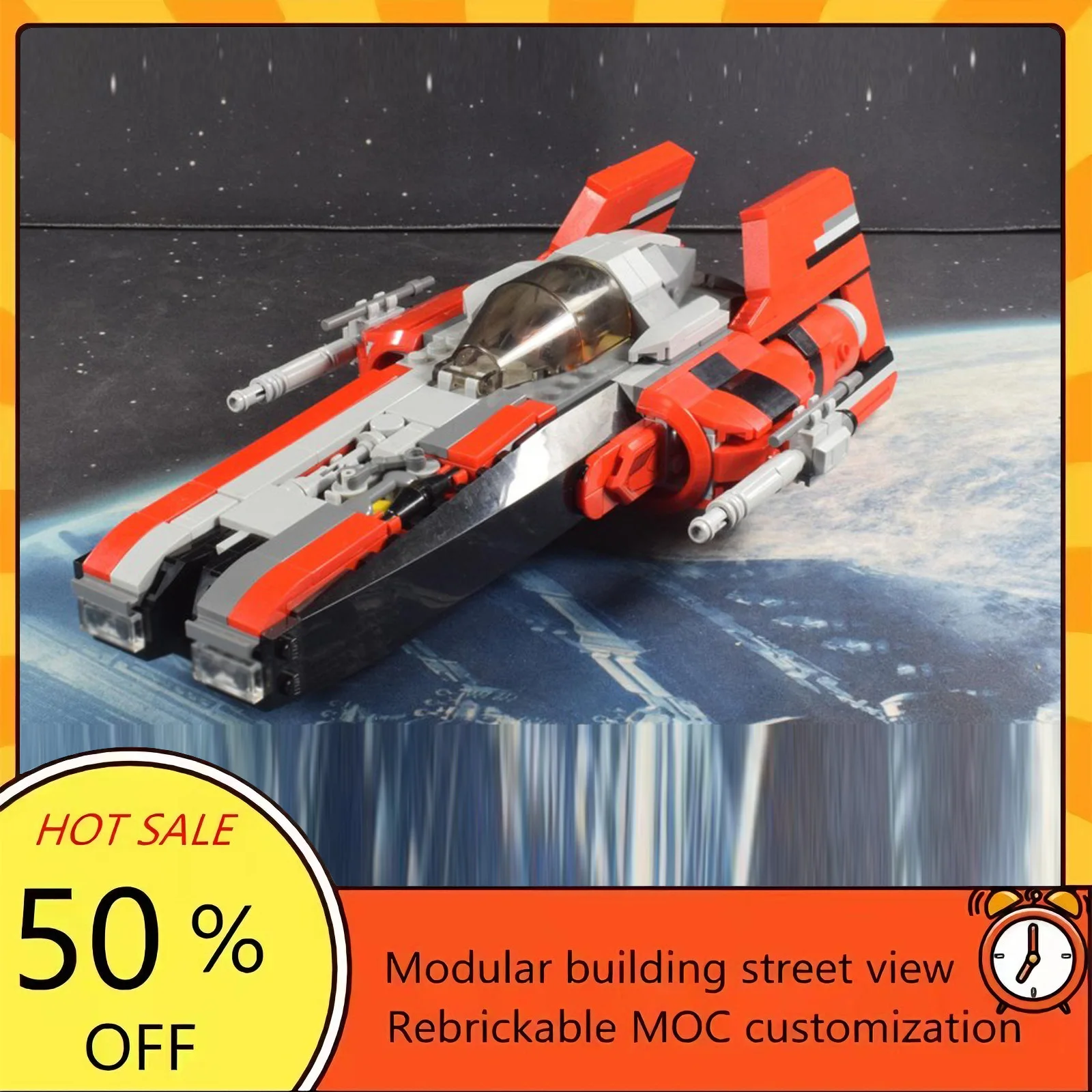 

559PCS Popular Space War Movie Model MOC Building Bricks Spaceship Modular Technology Gifts Holiday Assemble Children Toy Suit