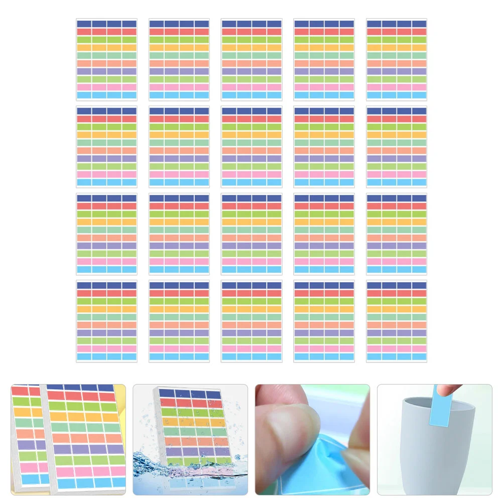 Sticky Rectangular Sticker Circle Stickers Label Decal Labels Waterproof Synthetic Paper
