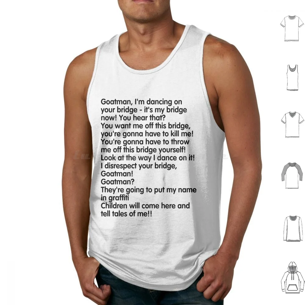 Goatman Sticker Tank Tops Vest Sleeveless Goatman Goatman Cryptid Buzzfeed Unsolved Mothman Spooky Buzzfeed Supernatural Ryan