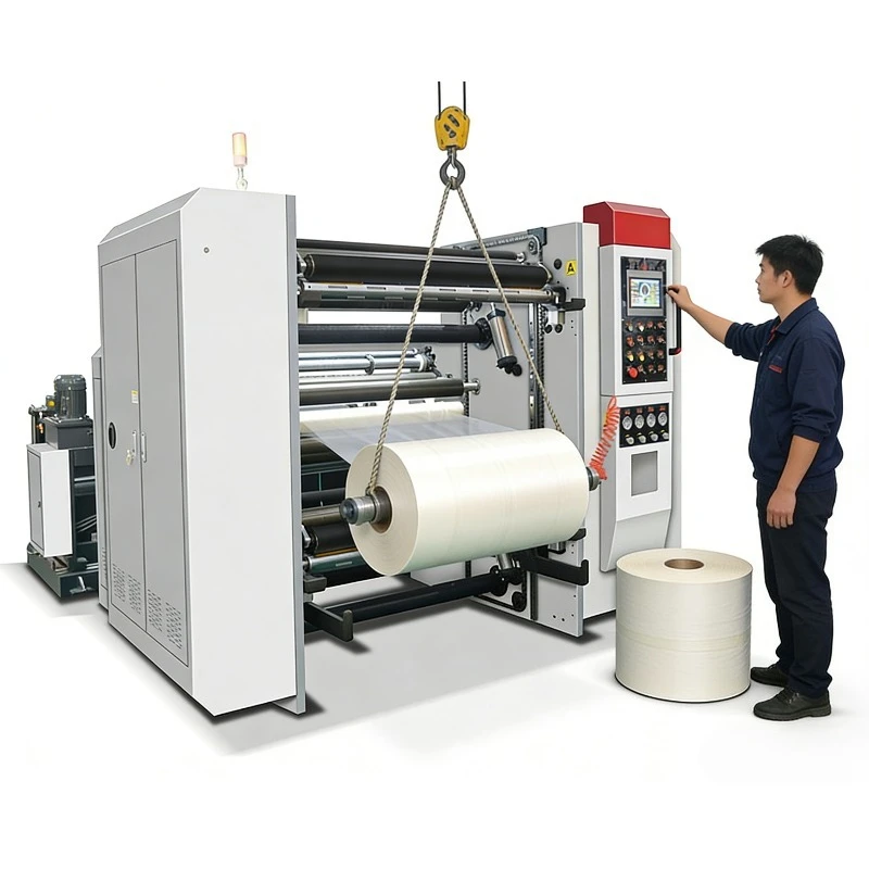 Professional Thermal Paper Slitter Rewinder Machine Precise Roll to Roll Paper Cutting Machine
