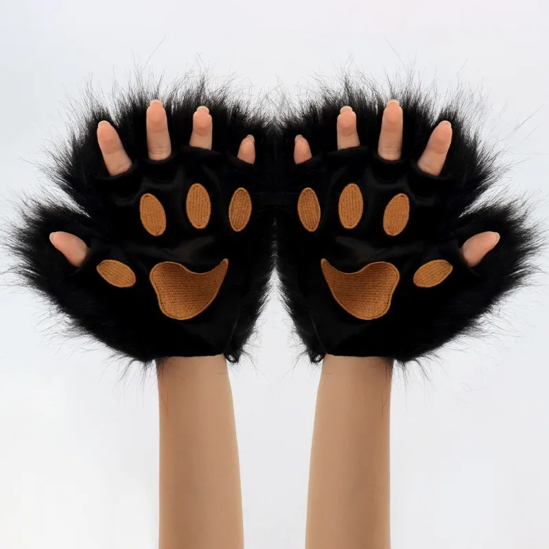 Cat Paw Pet Grooming Glove Soft Fur Remover Glove Pet Hair Brush for Cosplay Cats Dogs