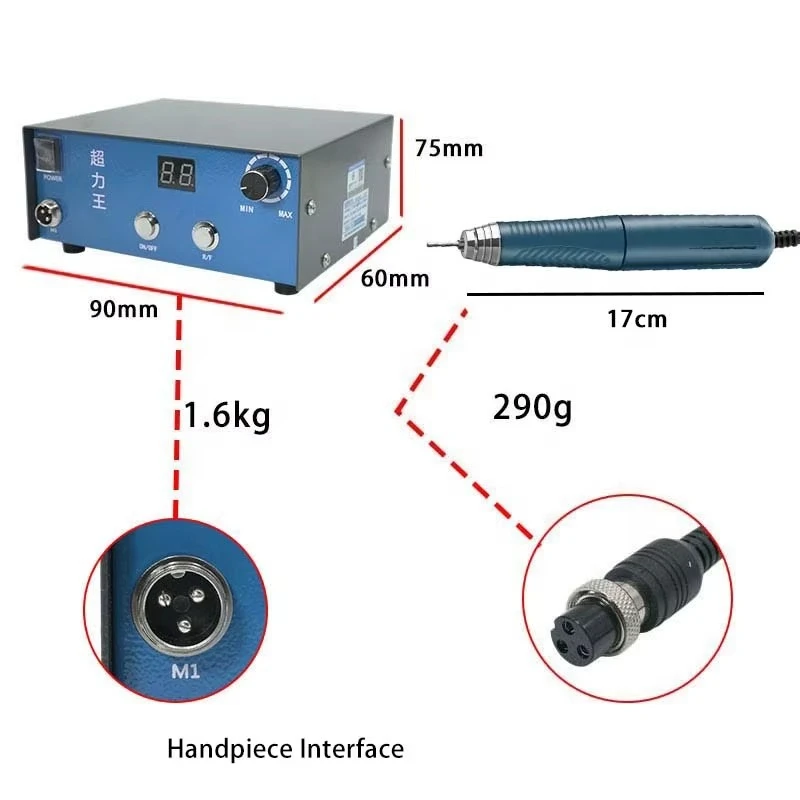 2025 300W 60000RPM Jewelry Buffing Machine Professional Electric Polishing Tool for Gold Silver Metal Surface Finishing