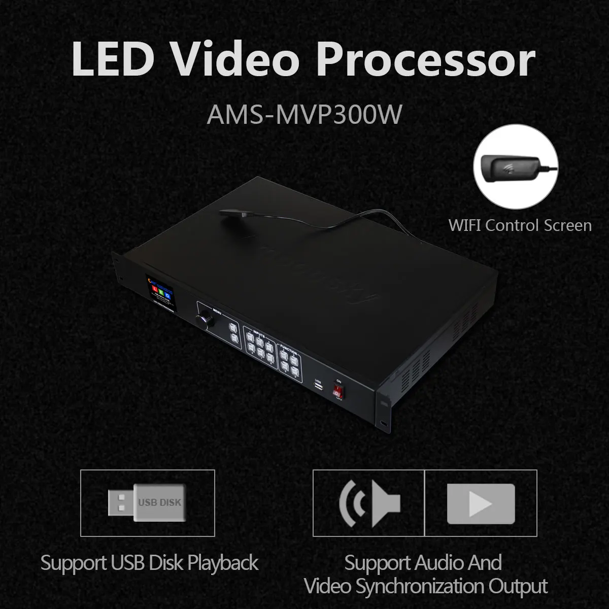 Display dei segni mostra l'uso del Banner MVP300W Controller Video Led confronta con il processore Novastar VX400