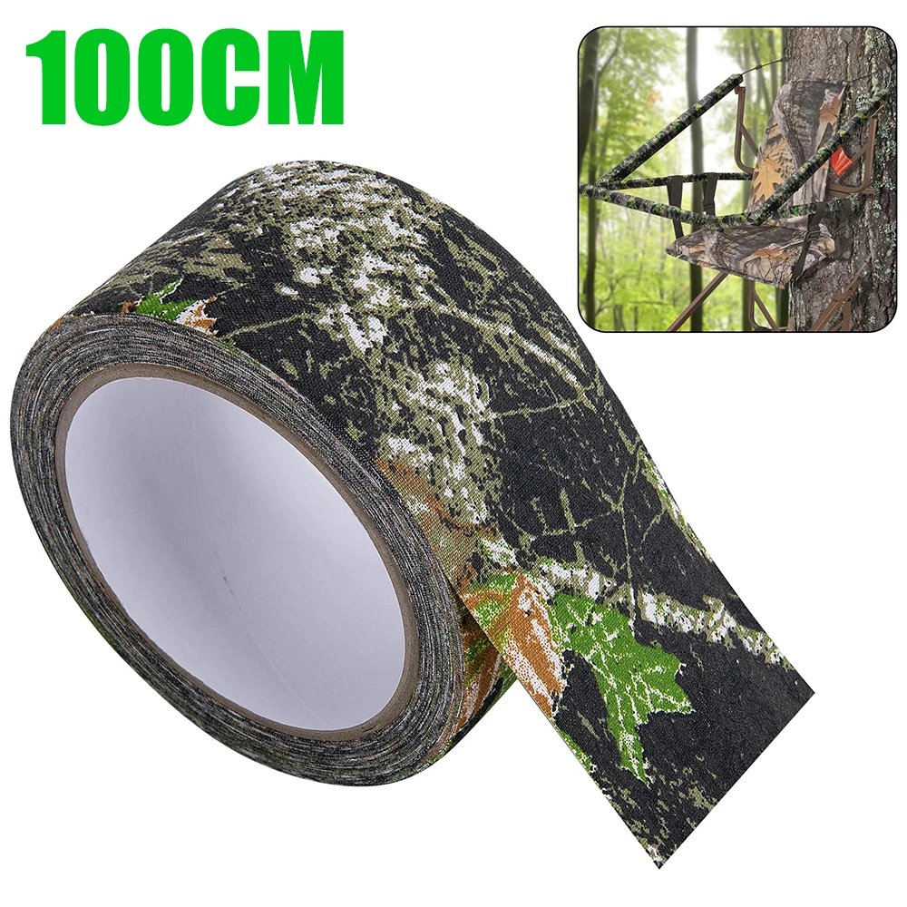 5*100cm Camo Stealth Silencing Tape Hunting Camouflage Silencing Tape Wrap Strong Adhesive Tape Bandage for Outdoor Hunting Camp