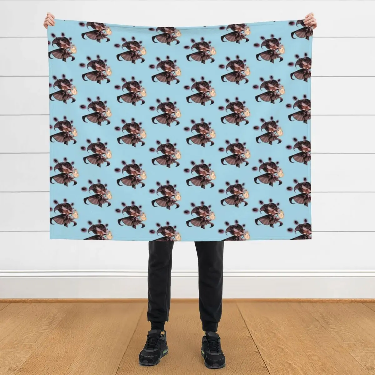 

Espresso_pose Design Throw Blanket For Sofa Thin Softest manga Blankets