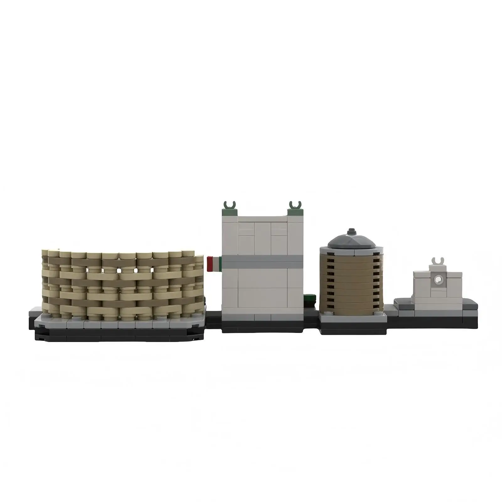 Cielo Romano Building Blocks MOC-200073 Scena di strada architettonica MOC-176282 Modello di assemblaggio Puzzle Giocattolo per bambini Ragazzo Regalo di compleanno