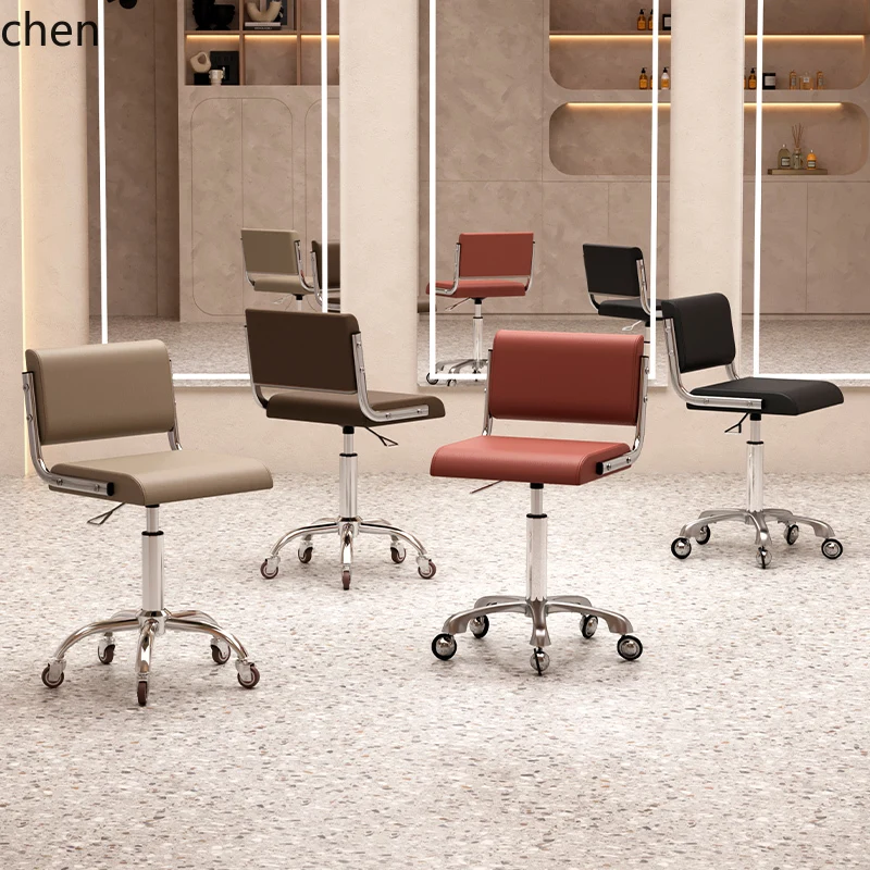 

LXC barber shop beauty salon stool swivel chair rotating lift pulley large work stool beauty chair