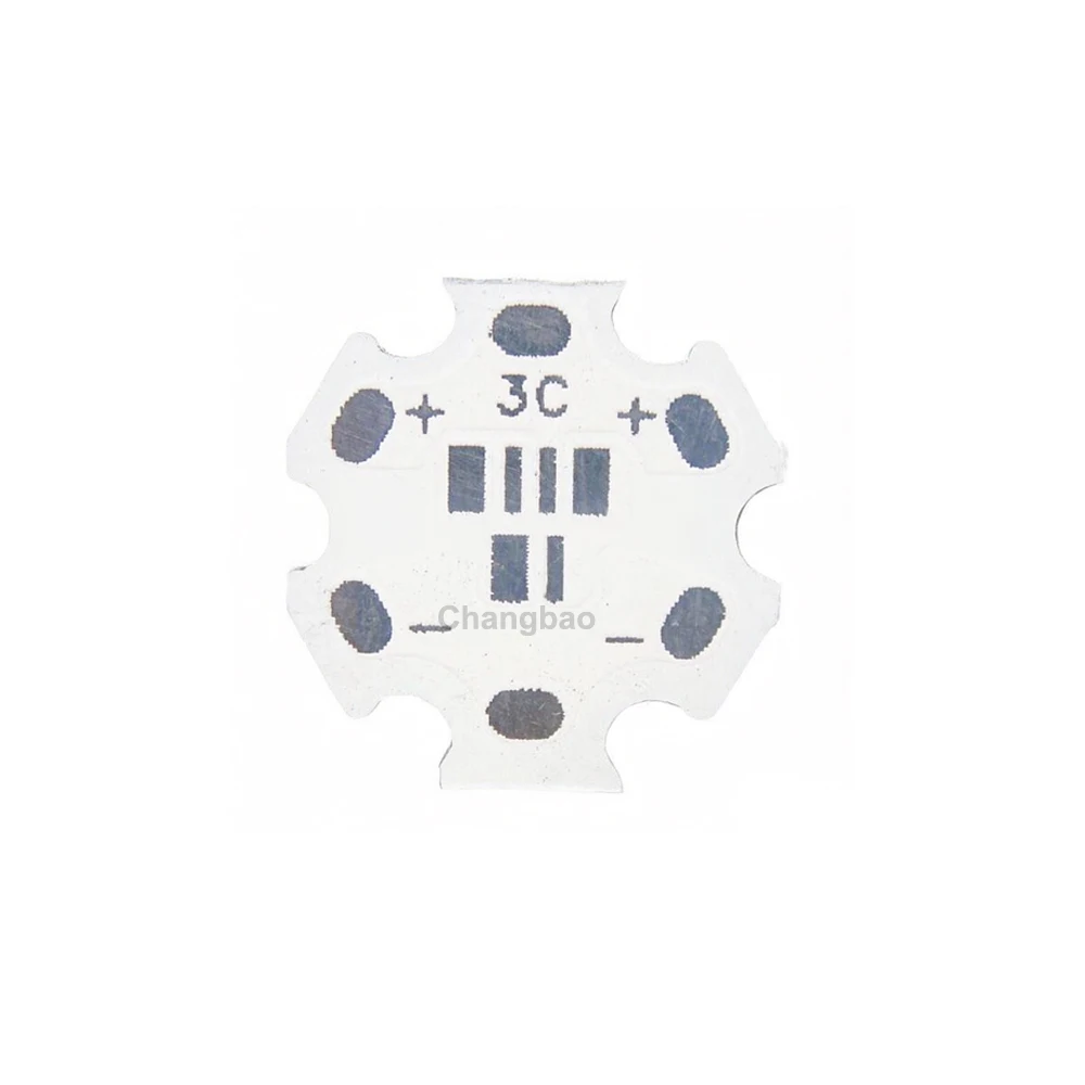 100 個/ロット 20mm 3Leds シリーズ 2835/3030SMD アルミニウム スター PCB