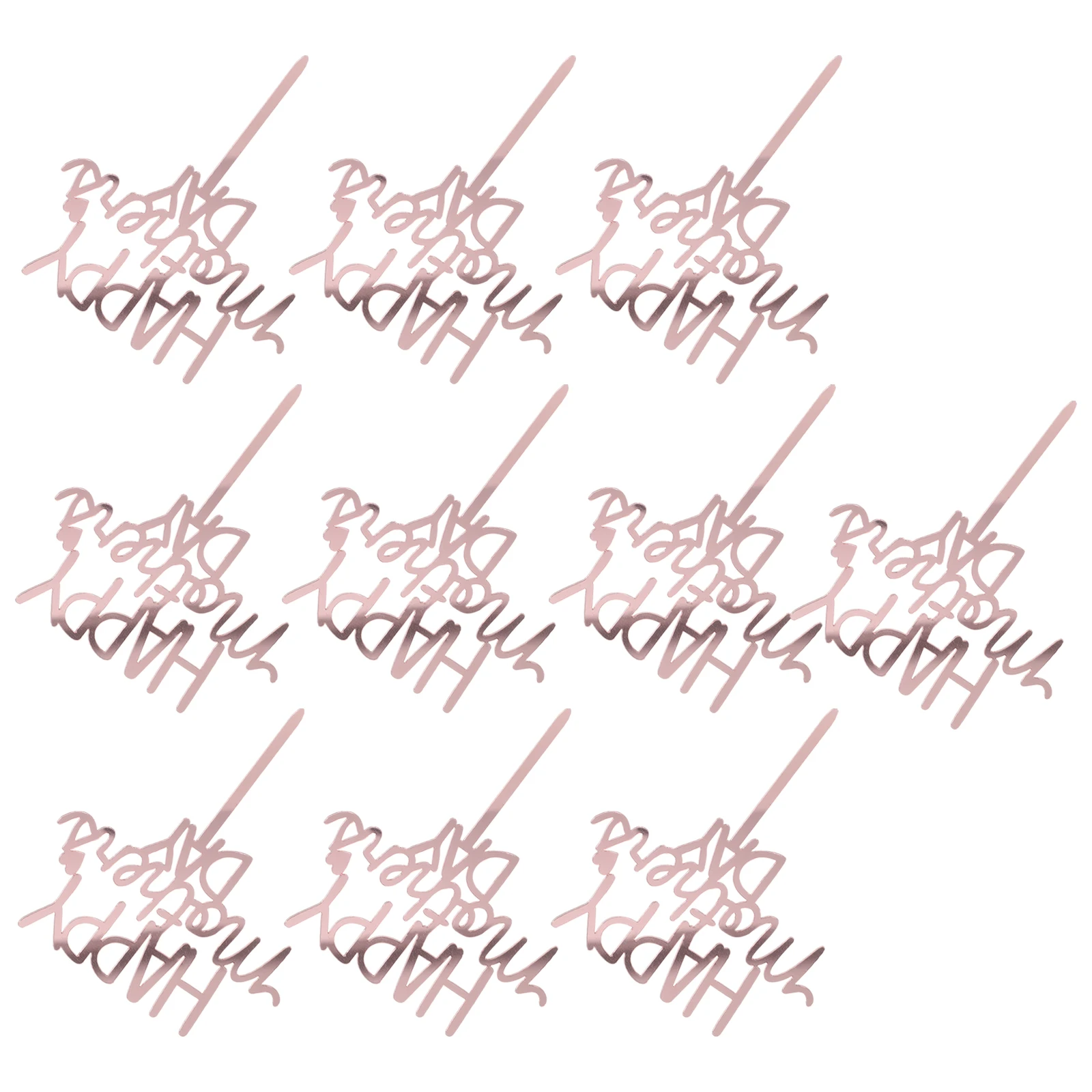 

10pcs Acrylic Topper Pink Mum Gifts Happy Mother Day Cake Inserts Ornaments Decorative Cake Accessories Quality