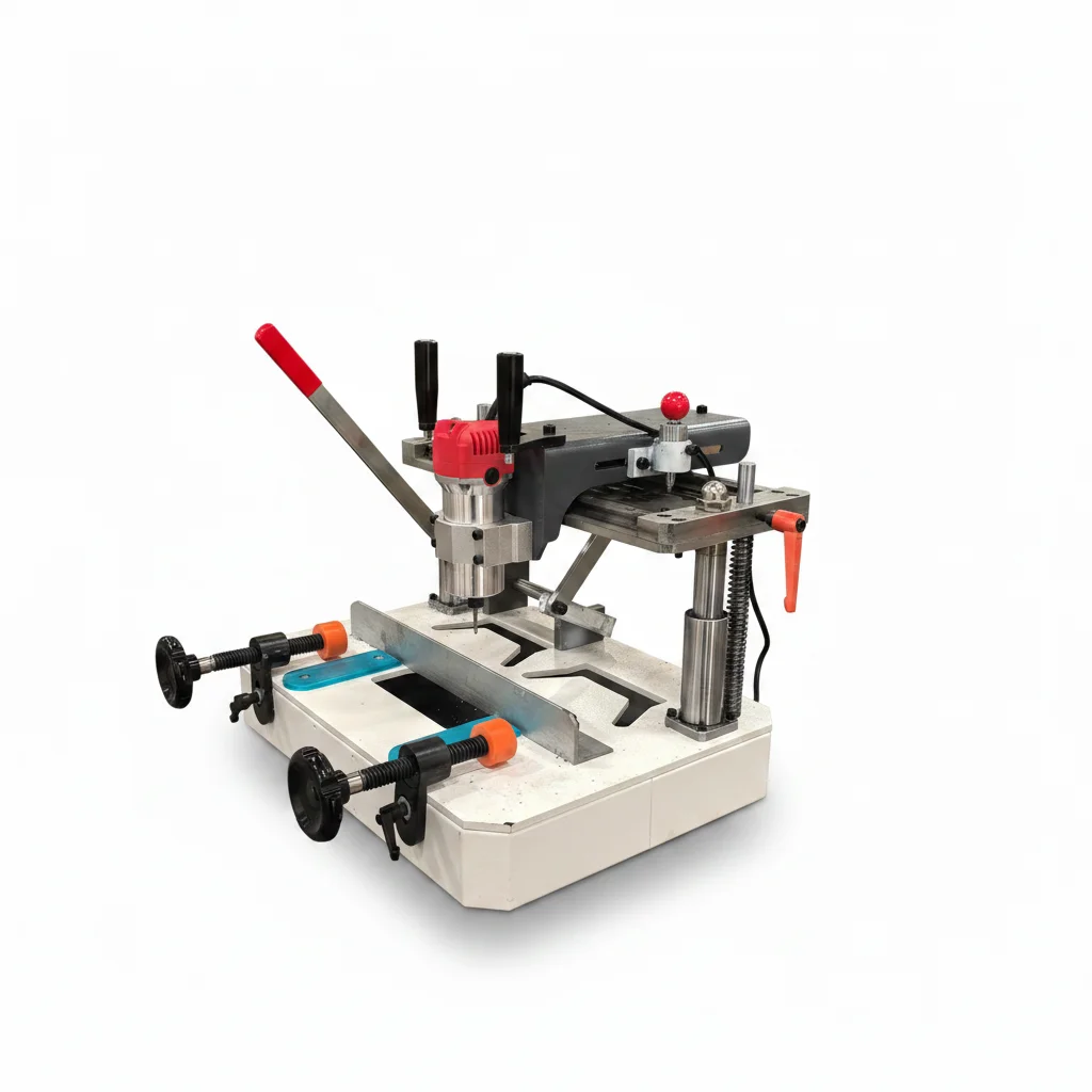 Ouxin Manual Aluminum Profile Contour Milling Machine Bearing Easy Operate 1 Year Warranty Doors Windows Lock Holes Drainage