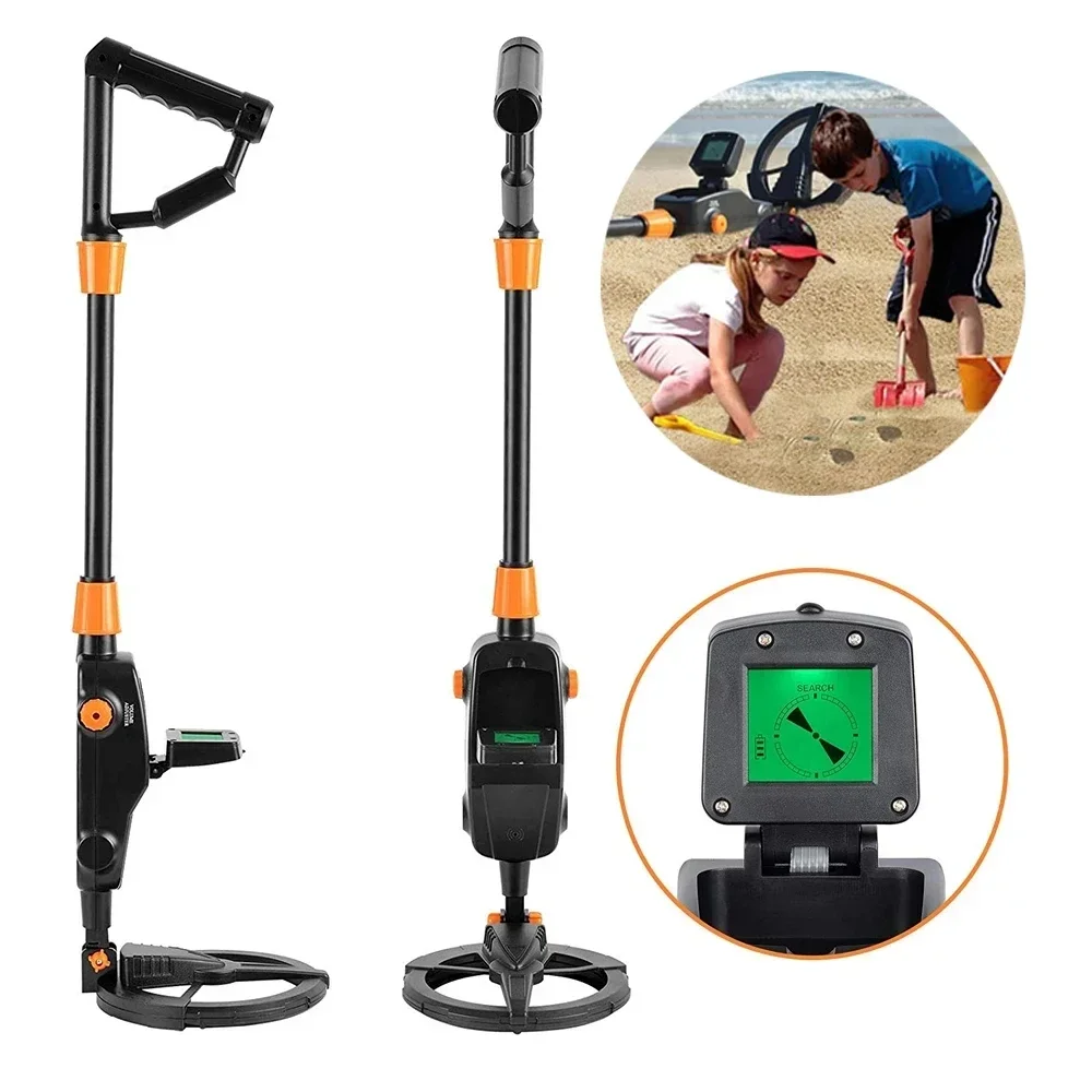 user-friendly MD-1008A Metal Detector: Entry-Level Treasure Hunter for Kids, with 5-10cm Depth & Waterproof Design