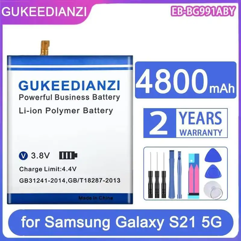 

Сменный аккумулятор GUKEEDIANZI 4800 мАч/5800 мач для Samsung Galaxy S21 Ultra/Plus/5G/DS G991U S21Ultra S21Plus S21 +