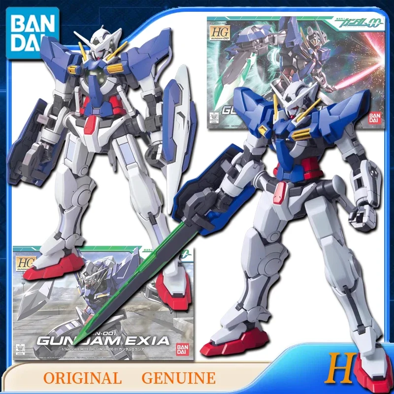 Bandai Original HG GN-001 GUNDAM EXIA / GN-001RE2 GUNDAM EXIA REPAIR2 Аниме фигурки, игрушки для детей, подарки, модели, украшения