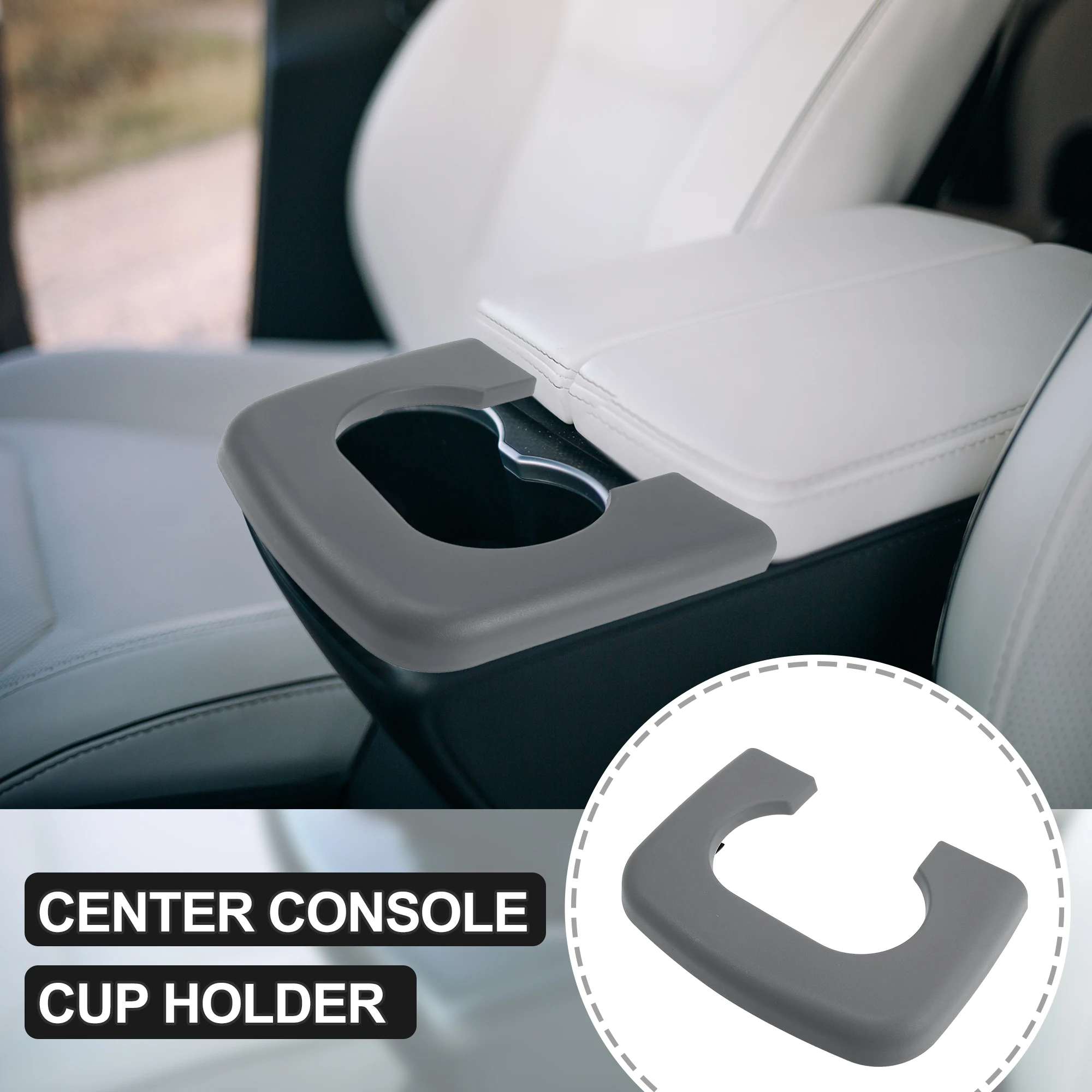 

Uxcell Car Center Console Cup Holder Armrest Pad Replacement for Ford F150 1997-2003
