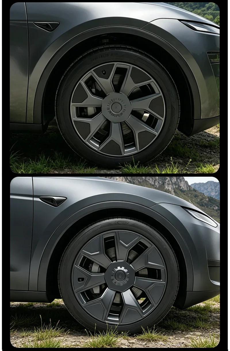 4er-Set Radkappen für Tesla Model Y L 2025 19 Zoll Performance Machina 2.0 Felgen Ersatz Zubehör Radabdeckung 2026 – Detail 9