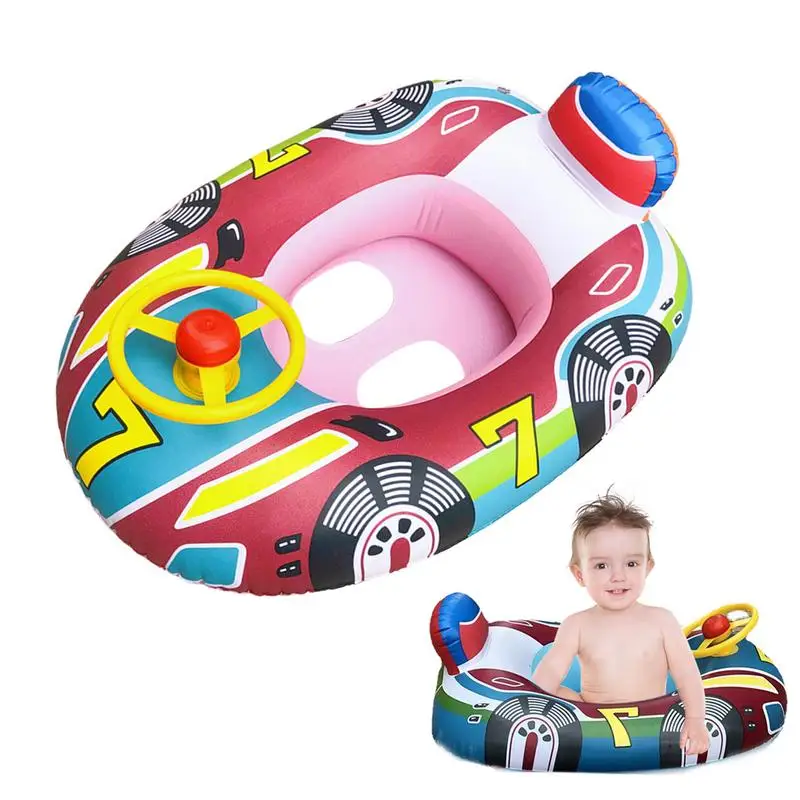 

Car-shaped Toddler Swimming Ring Inflatable Floating Seat Baby Swimming Ring Water Fun Pool Toys Accessories Floats With Seats