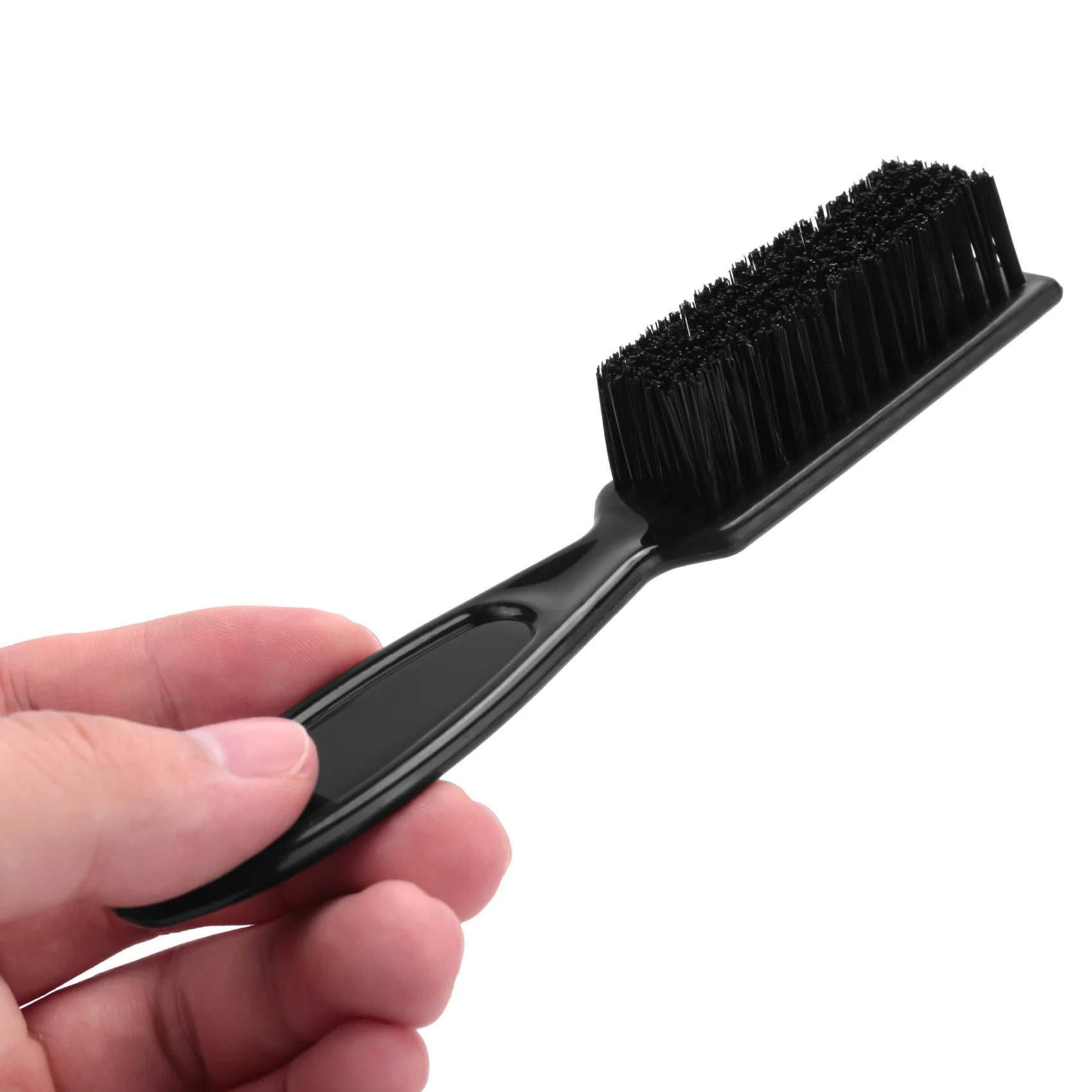 ABKR-3Pcs تتلاشى فرشاة مشط مقص تنظيف فرشاة صالون حلاقة الجلد تتلاشى خمر النفط رئيس شكل نحت تنظيف فرشاة