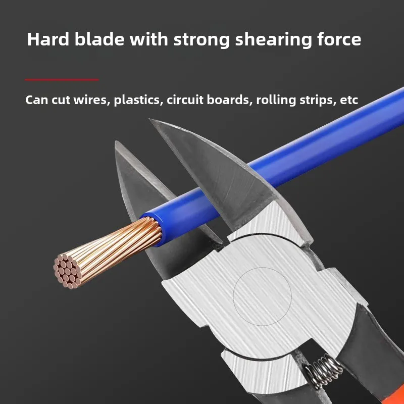 5/6 polegadas universal fio stripper cortador mini alicate de corte diagonal multifuncional ferragem ferramentas manuais eletricista