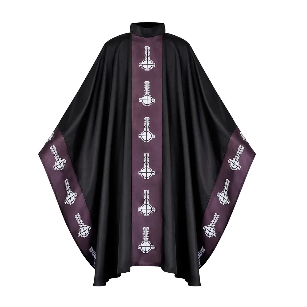 

Unisex Horror Halloween Cloak Cape Robe Cosplay Costume Emeritus Costume Adult Medieval Gothic Wizard Robe Witch Cloak Party