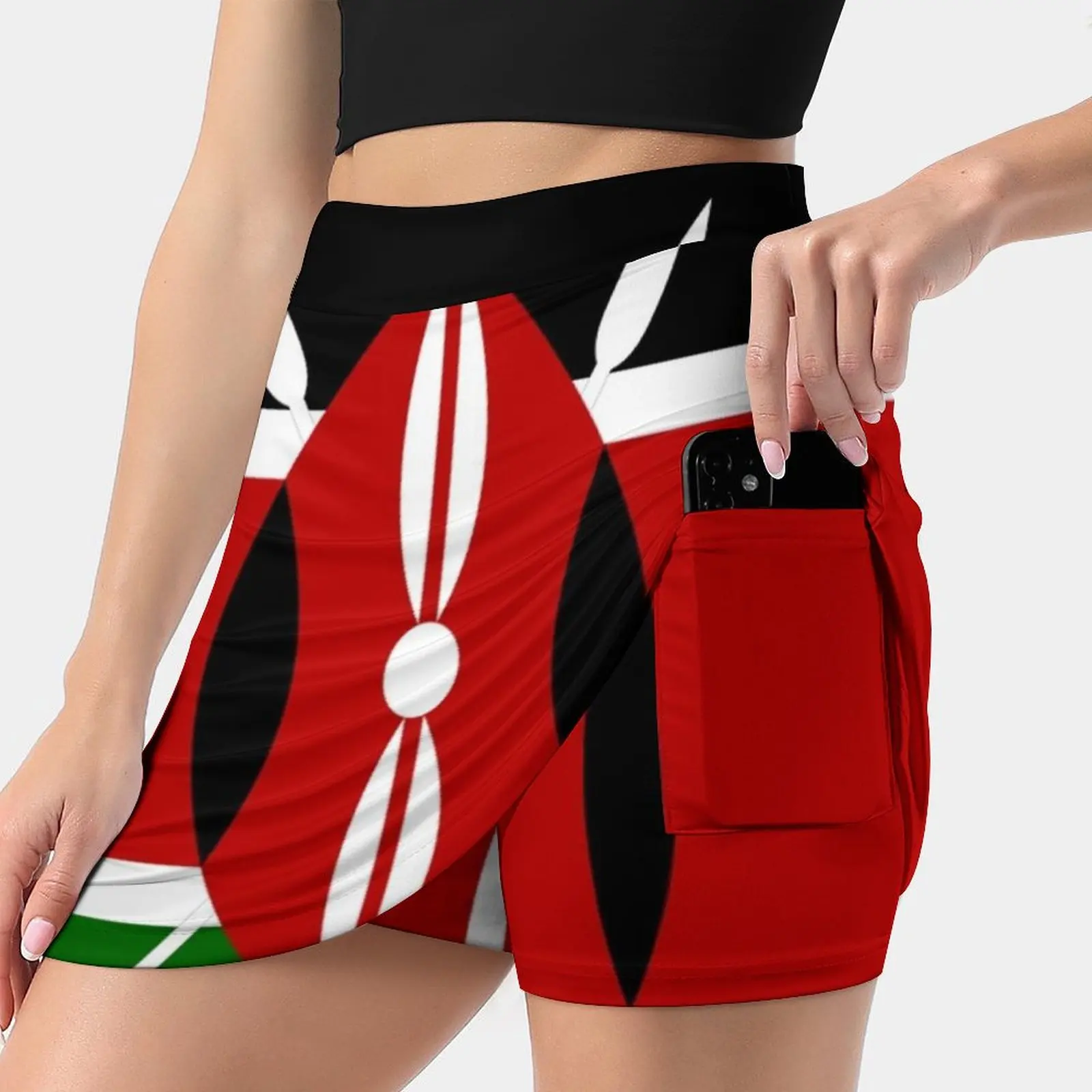 

Kenya Flag Mini Skirt-Kenyan Dress Women's skirt Aesthetic skirts New Fashion Short Skirts Kenya Flag Kenyan Flags Africa